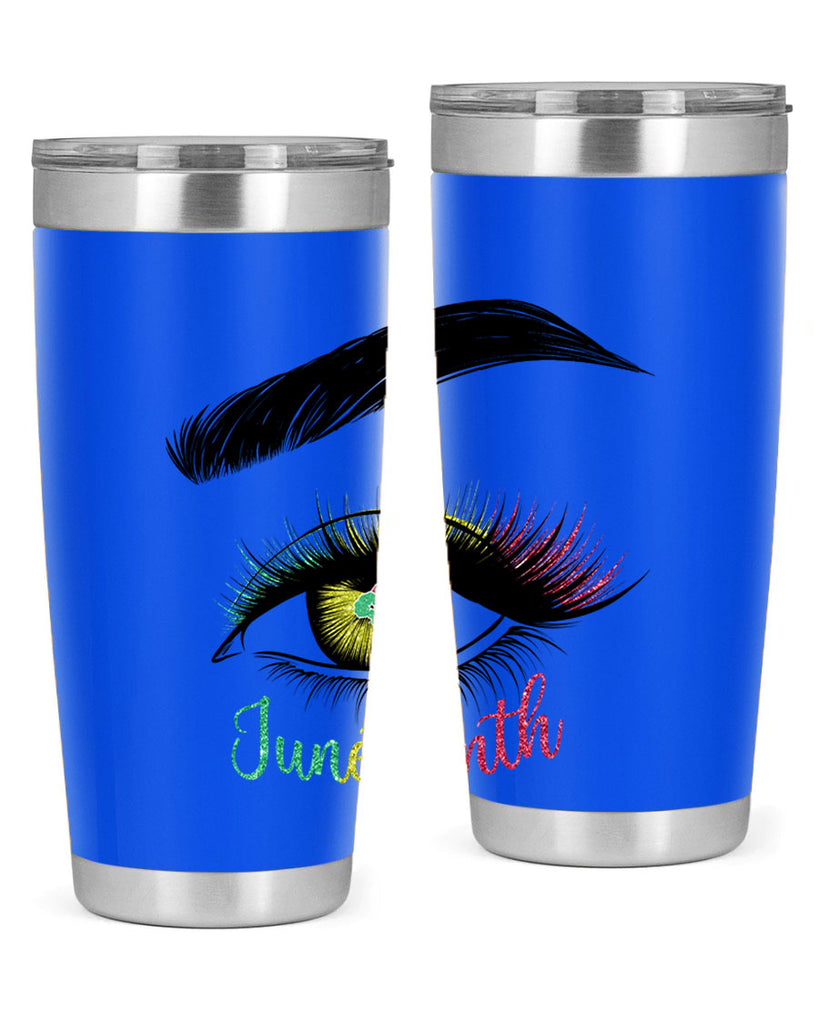 Juneteenth 1865 GirlS Eye 3#- Juneteenth- tumbler