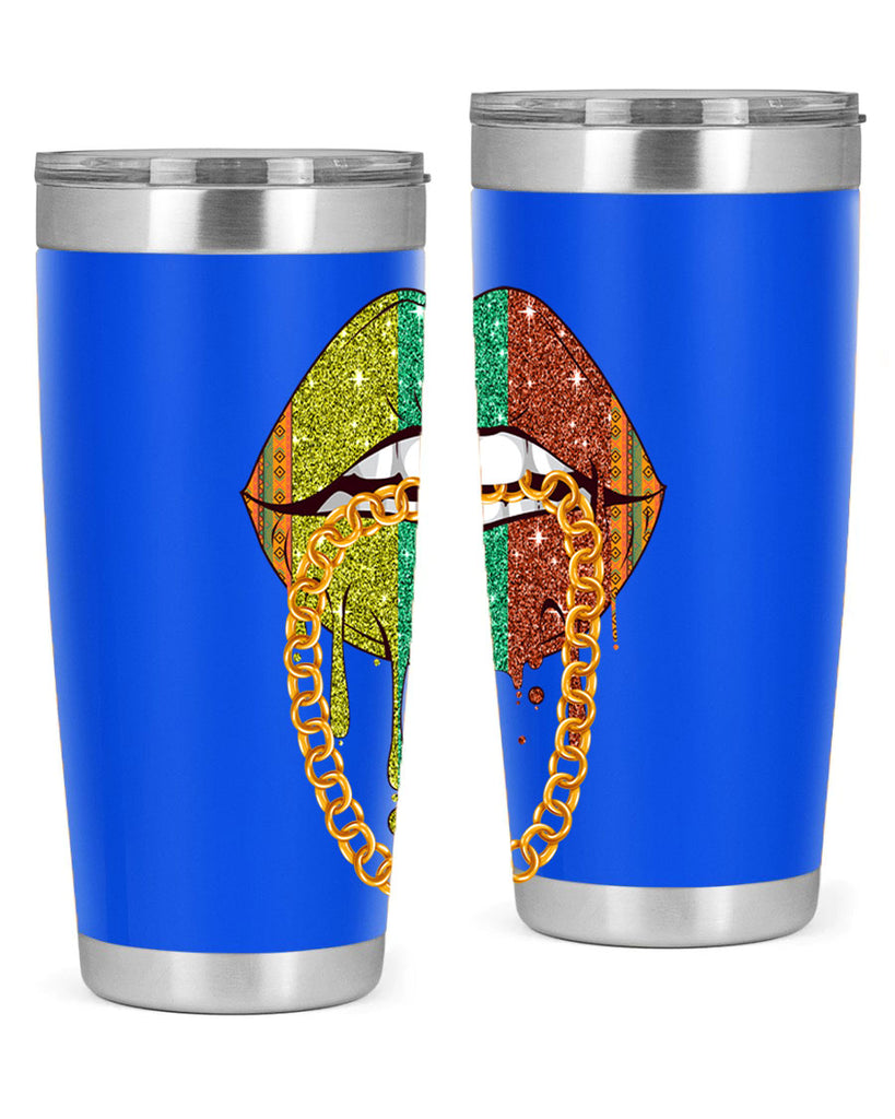 Juneteenth Women Melanin Girl Lips Png 25#- Juneteenth- tumbler