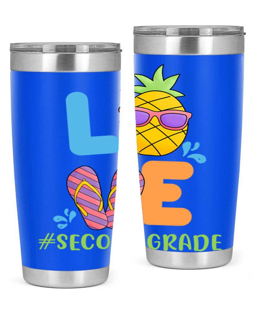 LOVE 2nd Grade Summer Pineapple 17#- second grade- Tumbler