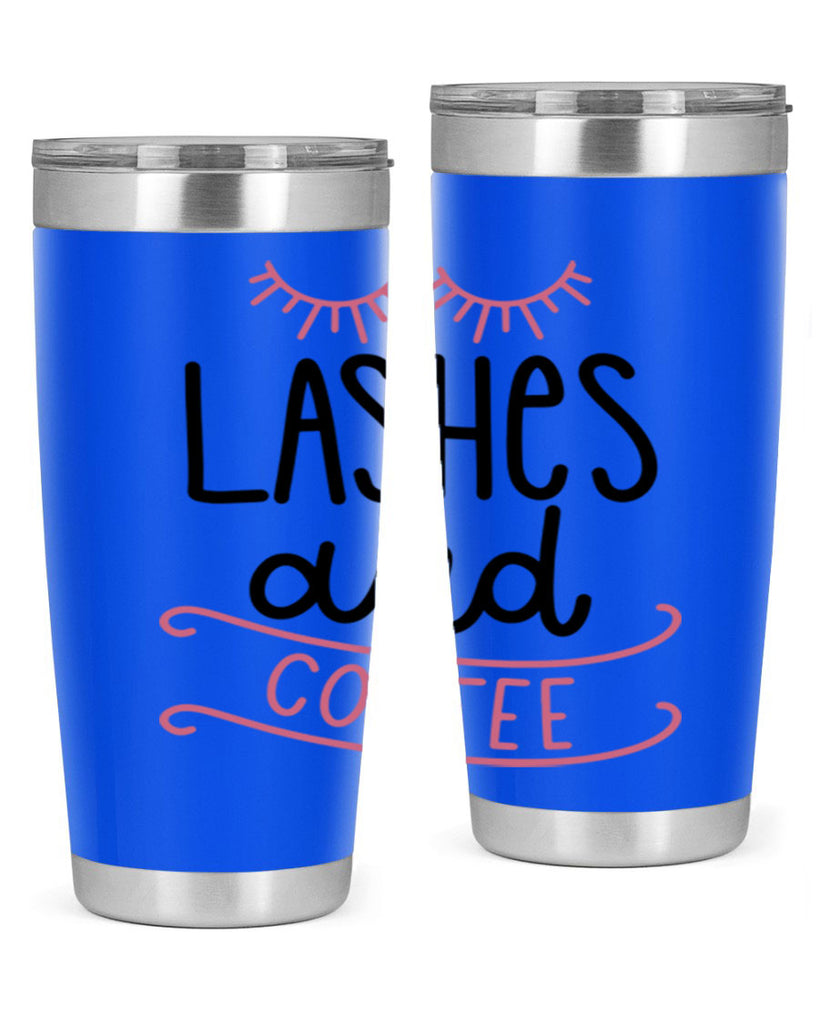 Lashes and Coffee Style 68#- make up- Tumbler