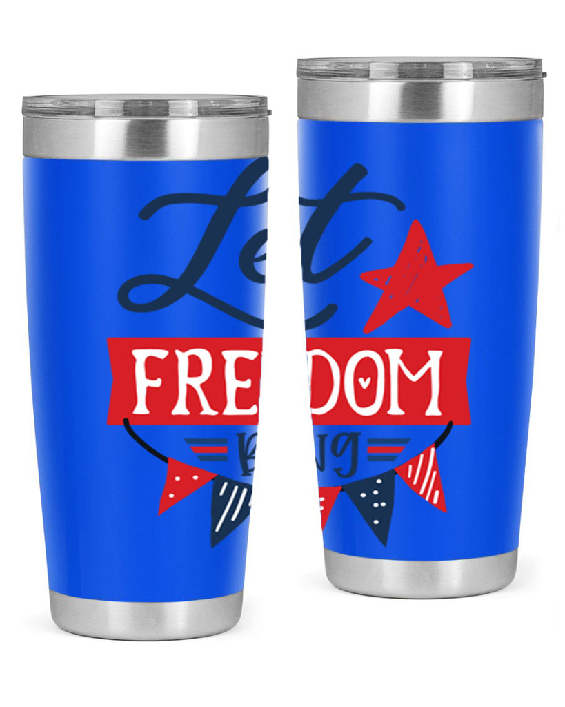Let freedom bling Style 78#- Fourt Of July- Tumbler