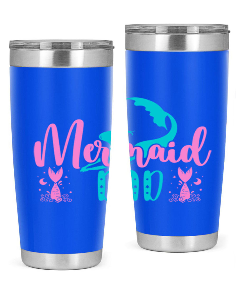 Mermaid Dad 356#- mermaid- Tumbler