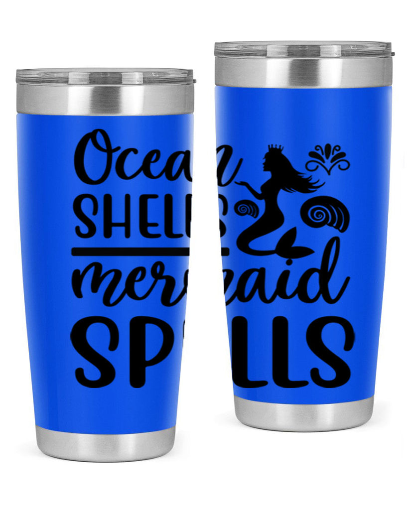 Ocean shells mermaid spells 522#- mermaid- Tumbler