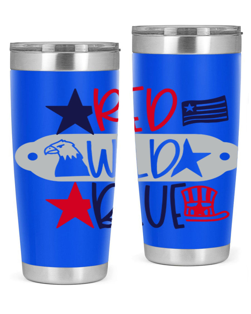Red Wild Blue Style 171#- Fourt Of July- Tumbler