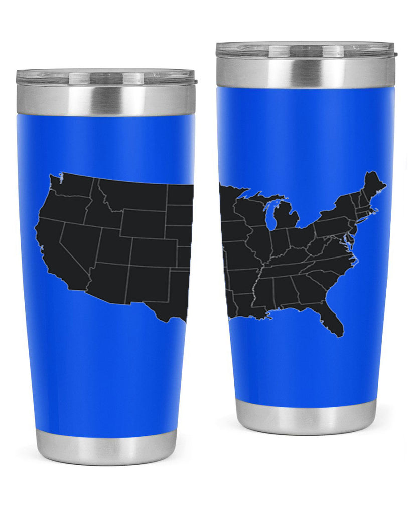 Separate Color Map Style 71#- Fourt Of July- Tumbler