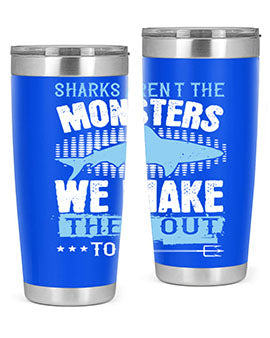 Sharks arent the monsters we make them out to be Style 26#- shark  fish- Tumbler