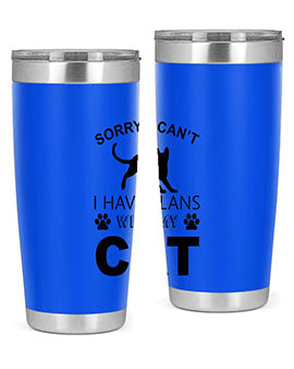 Sorry I Cant Style 116#- cat- Tumbler