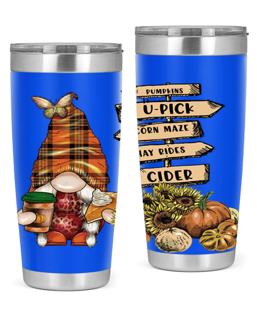 VintageFallGnome 625#- fall- Tumbler