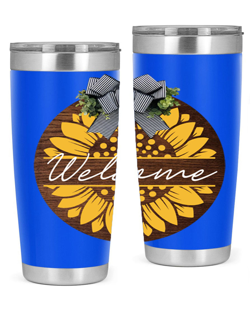 Welcome Sunflower Mockup584#- spring- Tumbler