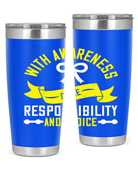 With awareness come responsibility and choice Style 5#- self awareness- Tumbler