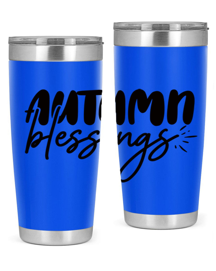 autumn blessings 65#- thanksgiving- Tumbler