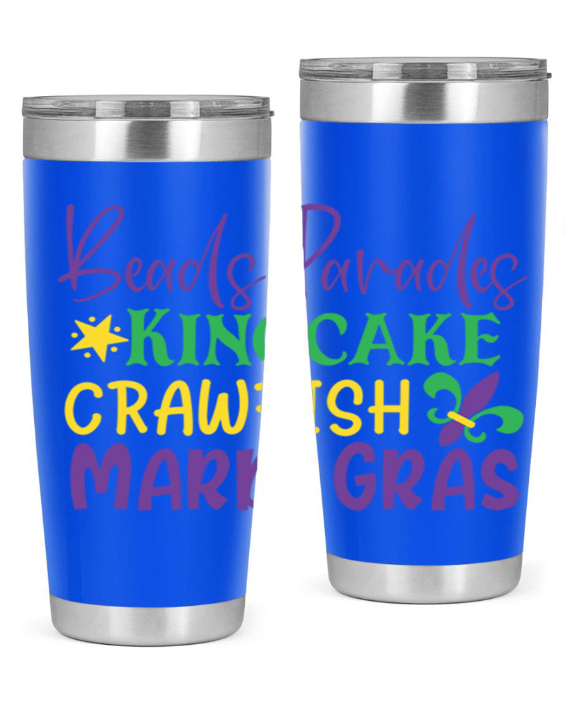 beads parades kingcake crawfish mardi gras 85#- mardi gras- Tumbler
