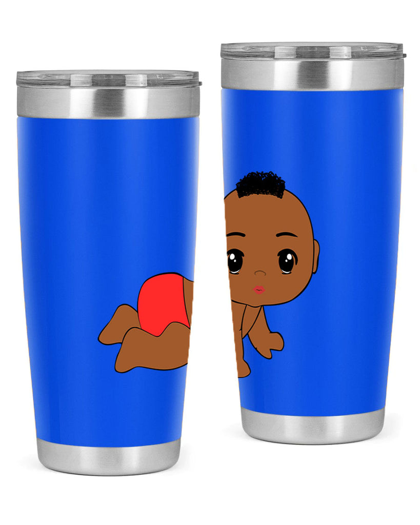 black baby boy 5#- black men - boys- tumbler