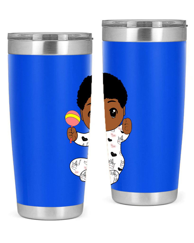 black baby boy 7#- black men - boys- tumbler