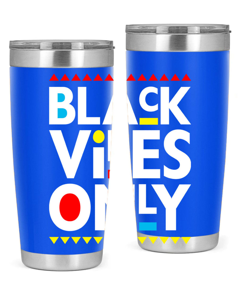 black vibes only 217#- black words phrases- Cotton Tank