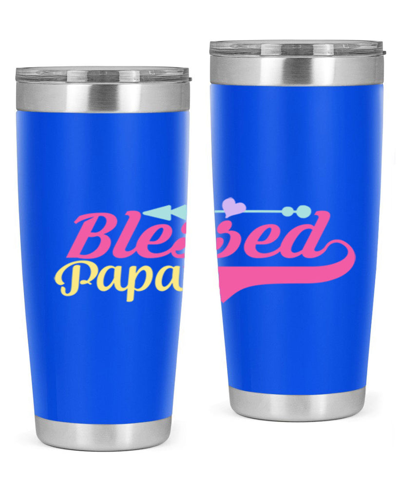 blessed papa 73#- grandpa - papa- Tumbler