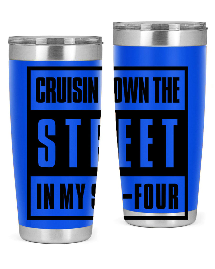 cruisin down the street 181#- black words phrases- Cotton Tank