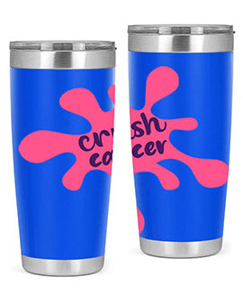crush cancer Style 18#- breast cancer- Tumbler