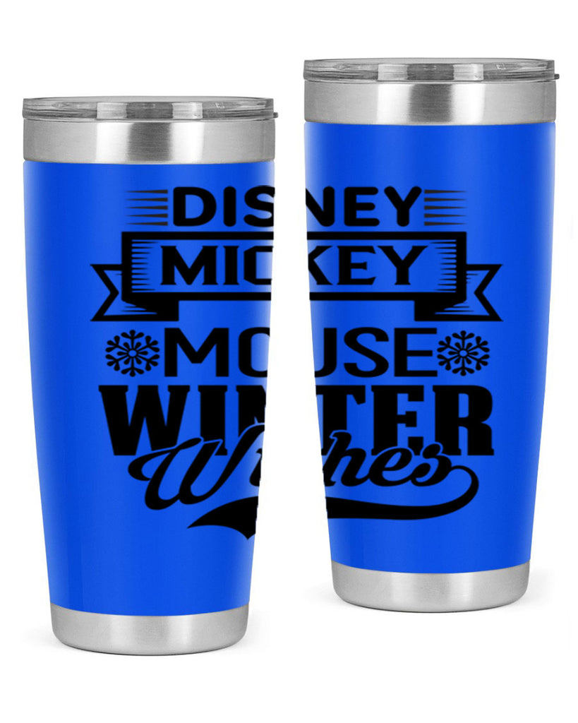 disney mickey mouse winter wishes 93#- winter- Tumbler