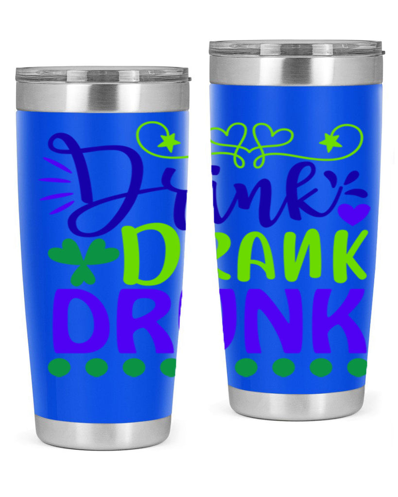 drink drank drunk 22#- mardi gras- Tumbler