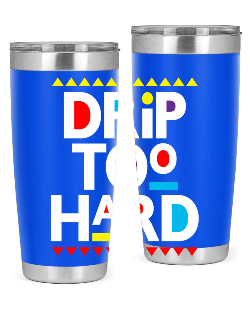 drip too hard 163#- black words phrases- Cotton Tank