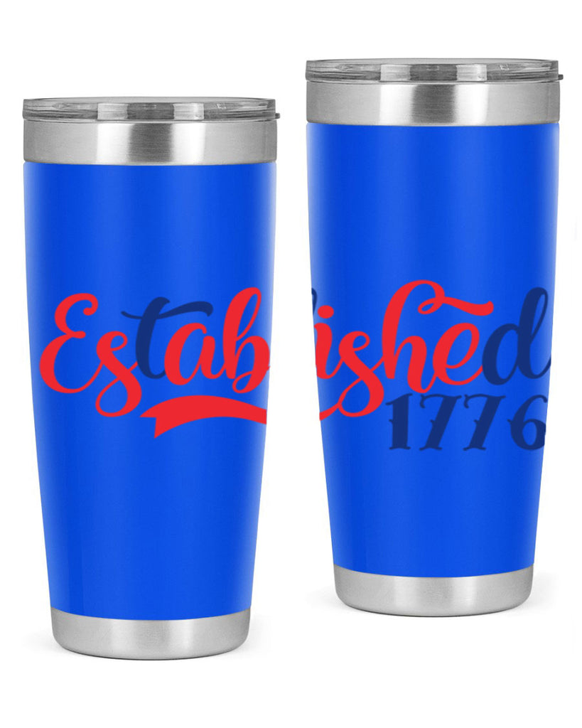 established Style 46#- Fourt Of July- Tumbler