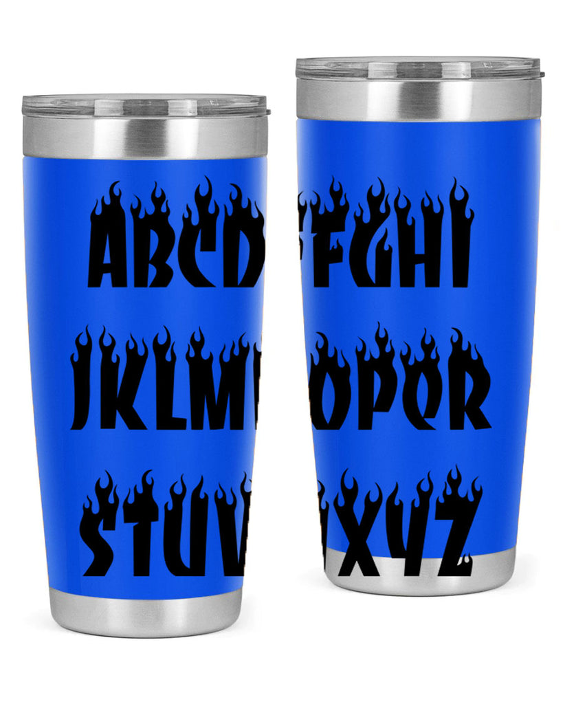 flame font 153#- black words phrases- Cotton Tank