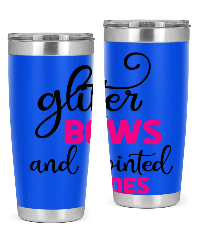 glitter bows and pointed toes 41#- ballet- Tumbler