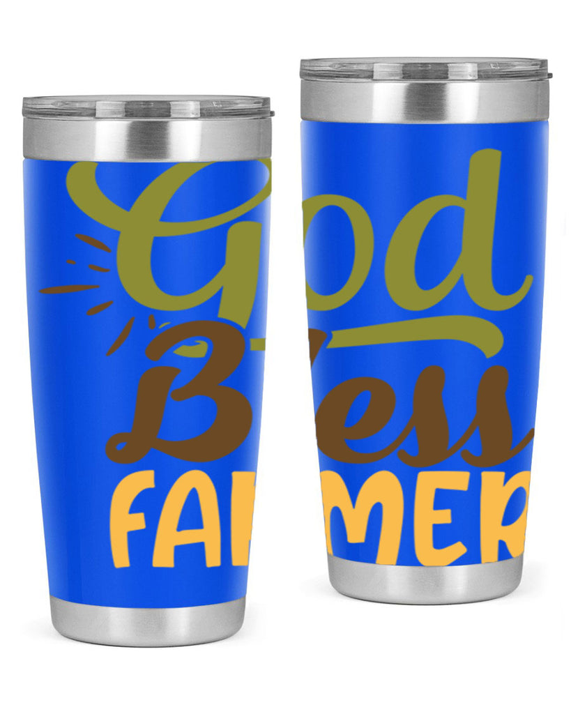 god bless farmer 10#- farming and gardening- Tumbler