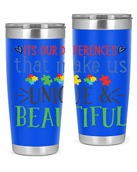 its our differences that make us unique beautiful Style 27#- autism- Tumbler
