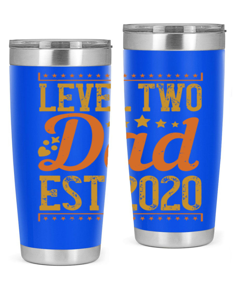 level dad est 189#- fathers day- Tumbler