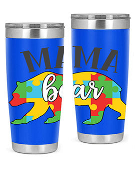 mama bear Style 32#- autism- Tumbler