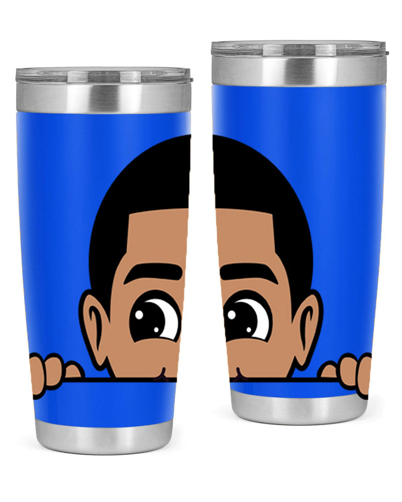 peekaboo boy 17#- black men - boys- tumbler
