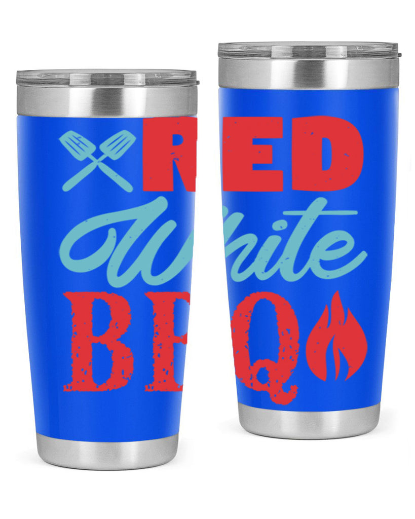 red white bbq 15#- bbq- Tumbler