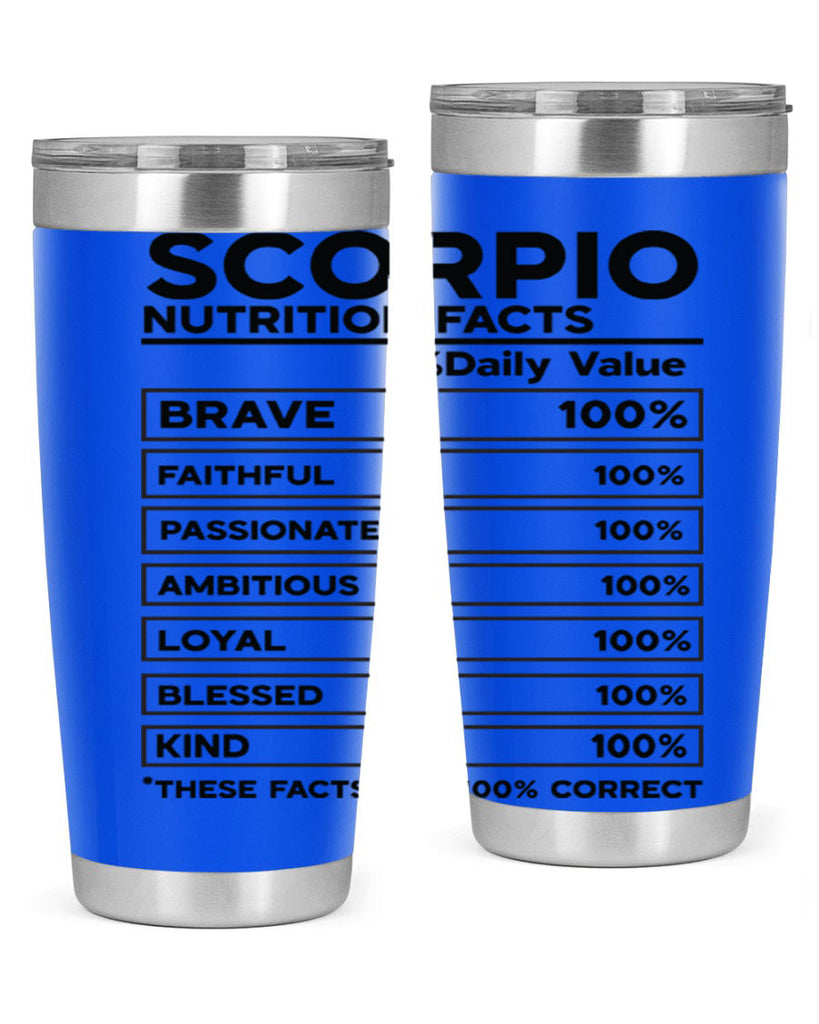 scorpio Nutrition Facts 434#- zodiac- Tumbler