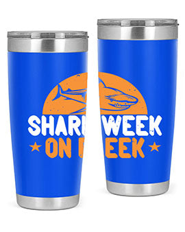 shark week on fleek Style 42#- shark  fish- Tumbler