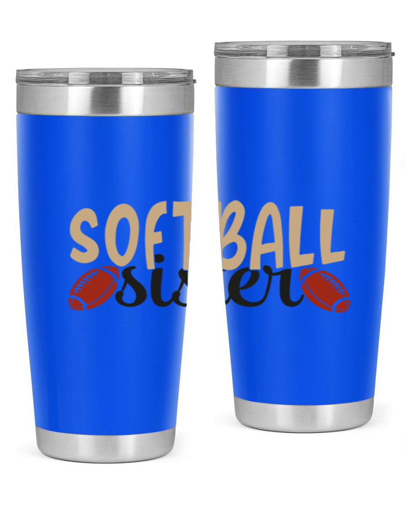 softball sister 2272#- softball- Tumbler