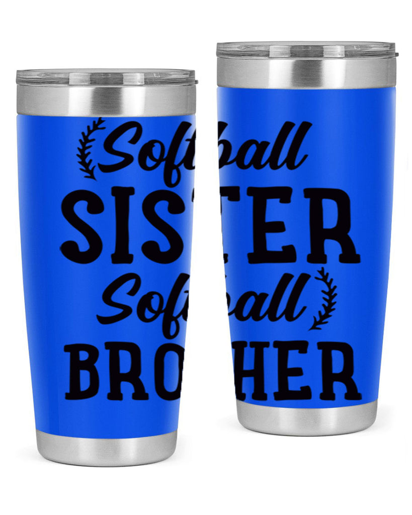 softball sister softball brother 2273#- softball- Tumbler