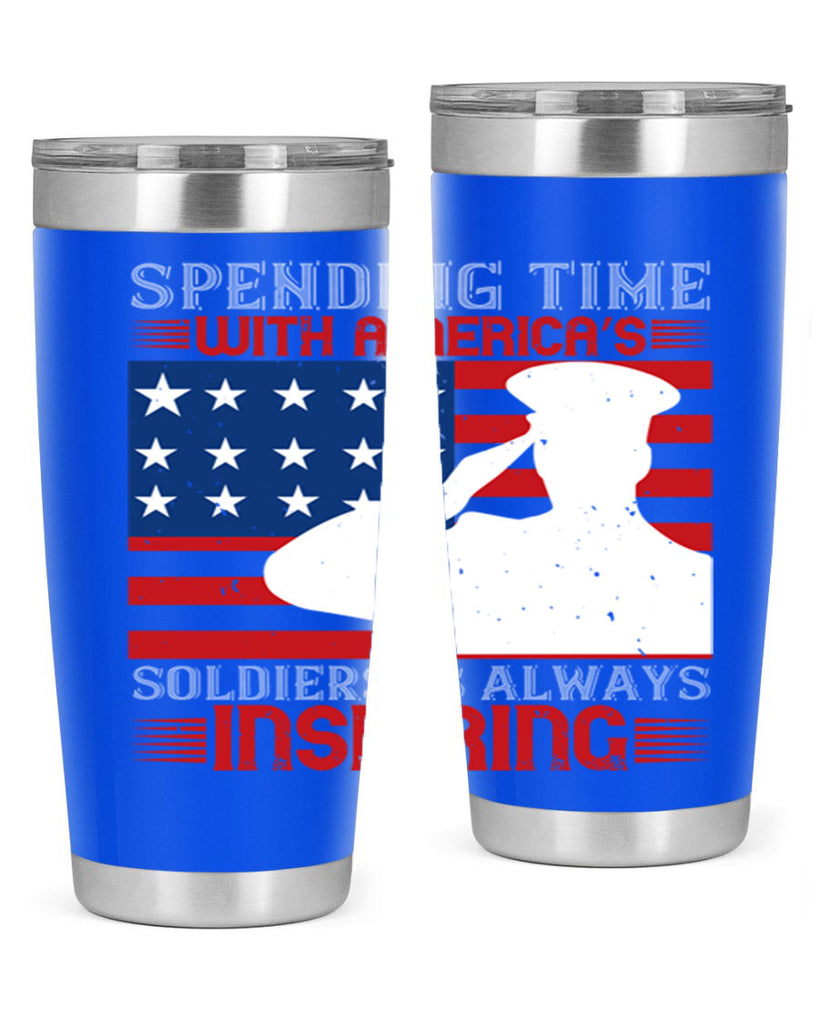 spending time with americas 90#- Veterns Day- Tumbler
