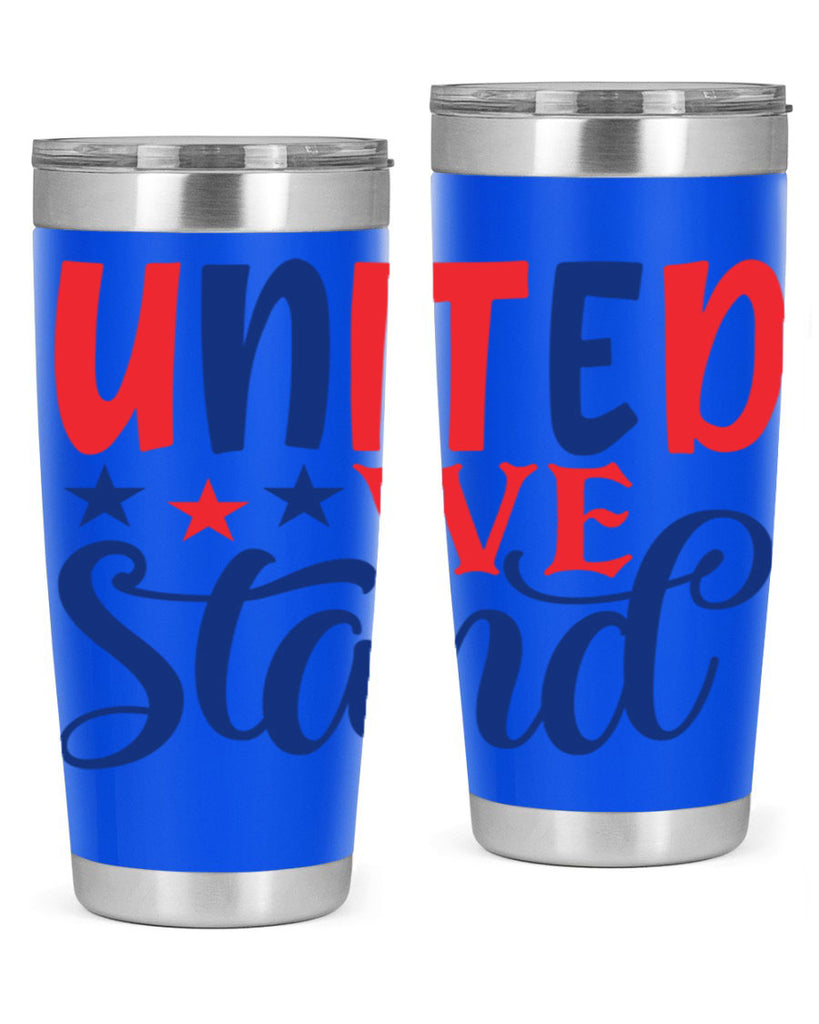 united we stand Style 75#- Fourt Of July- Tumbler
