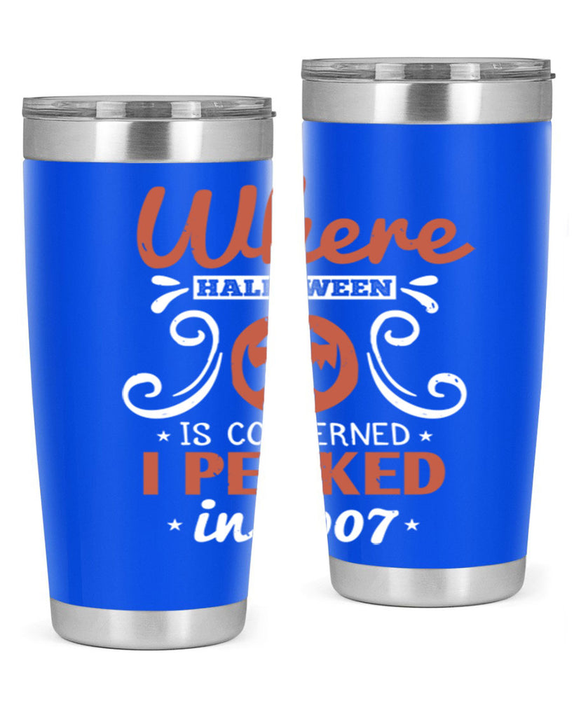 where halloween is 122#- halloween- Tumbler