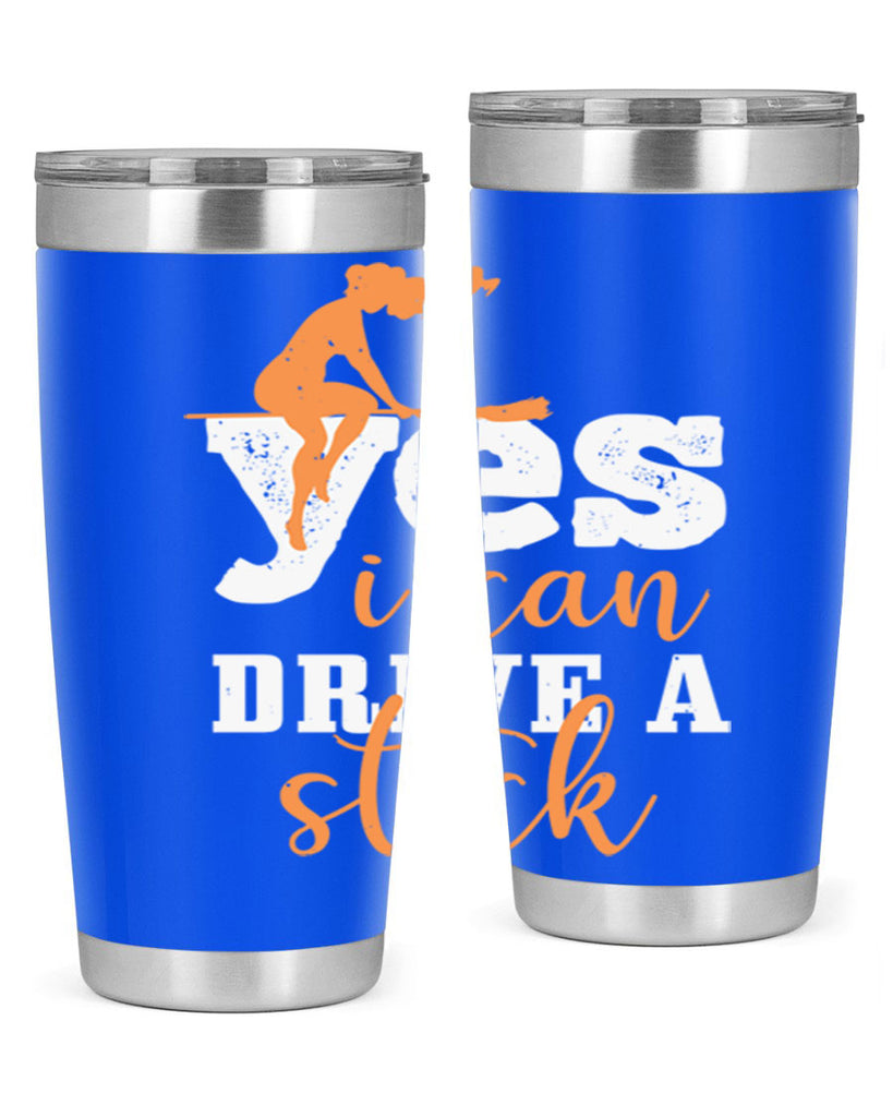 yesi can drive a stick 120#- halloween- Tumbler