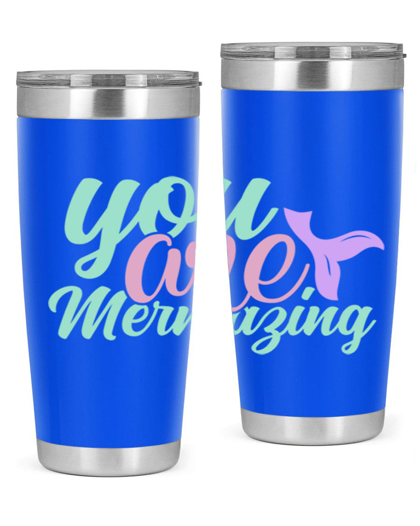 you are mermazing 9#- mermaid- Tumbler