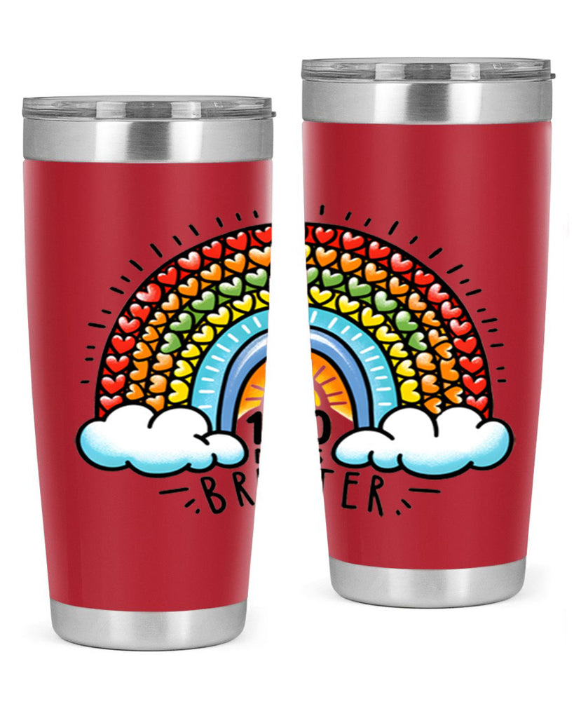 100 Days Brighter PNG 29#- 100 days of school- Tumbler