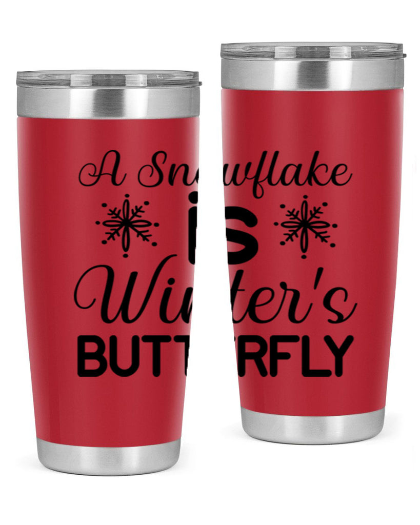 A Snowflake is Winters Butterfly3#- winter- Tumbler