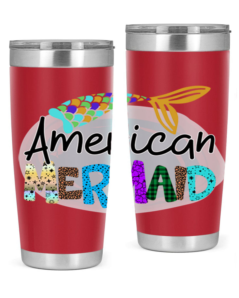 American Mermaid 14#- mermaid- Tumbler