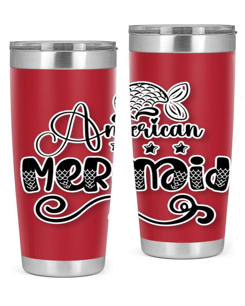 American Mermaid 15#- mermaid- Tumbler