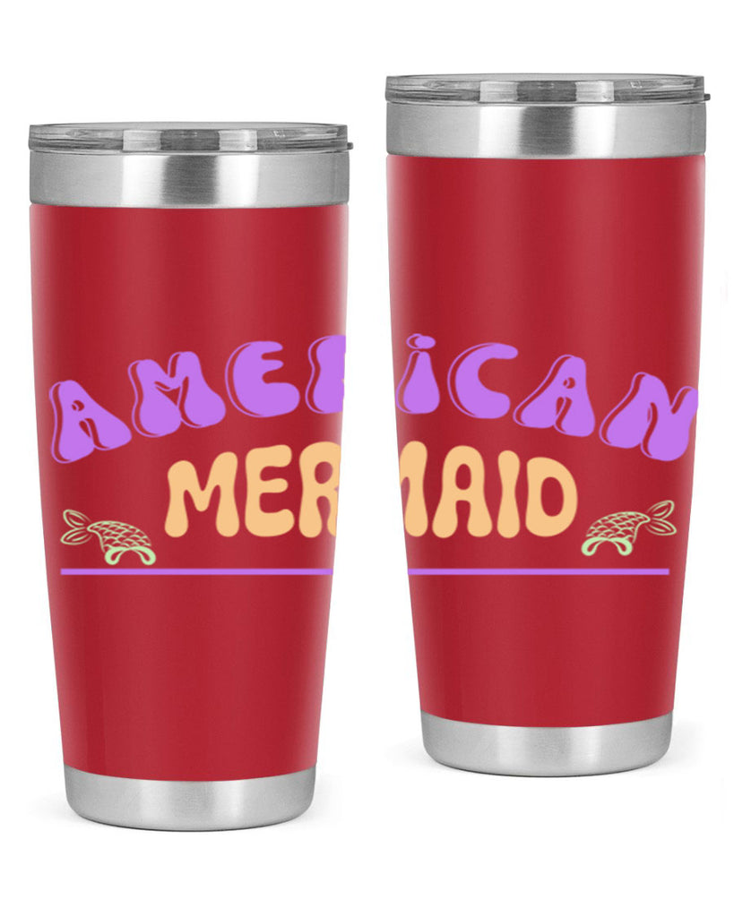 American Mermaid 16#- mermaid- Tumbler