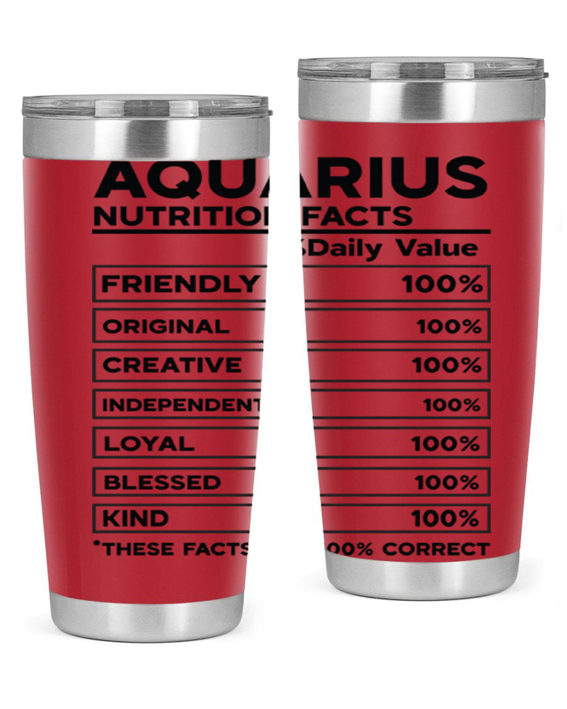 Aquarius Nutrition Facts 67#- zodiac- Tumbler