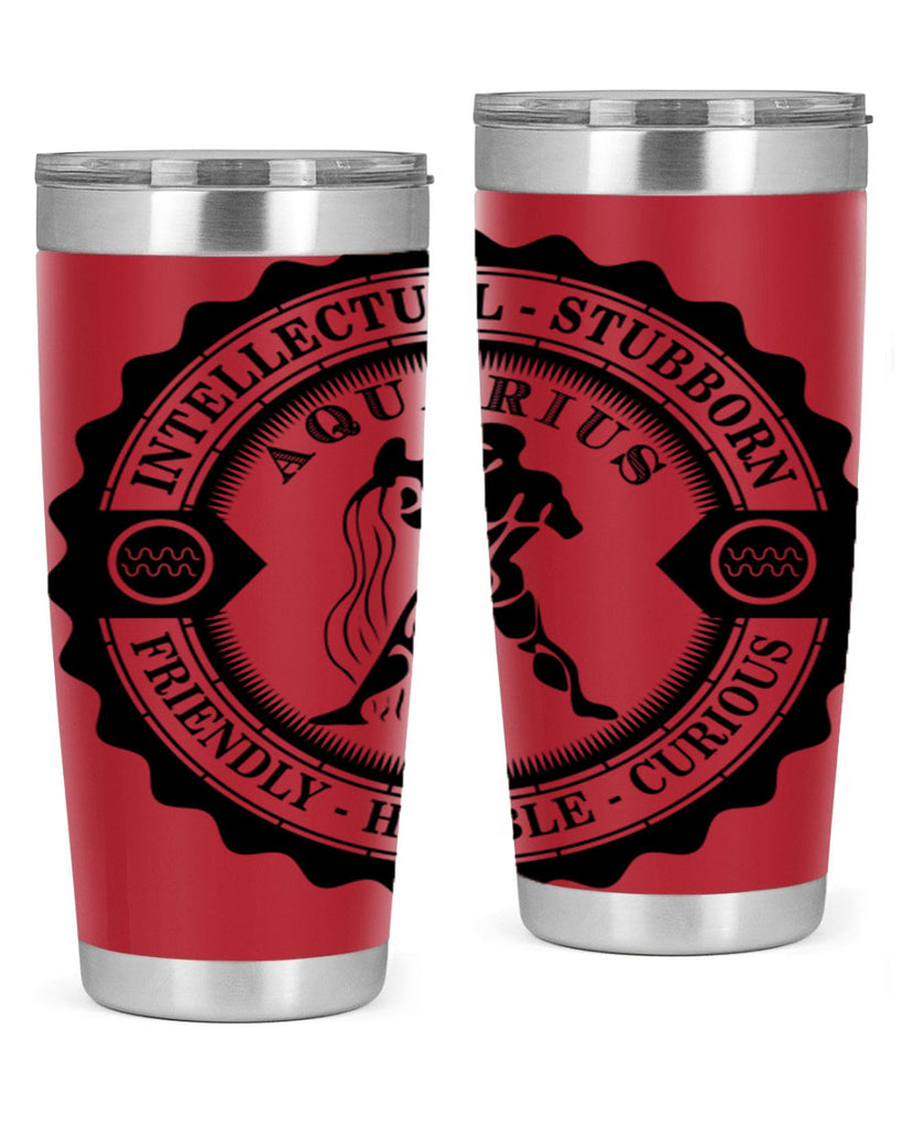 Aquarius balck 44#- zodiac- Tumbler